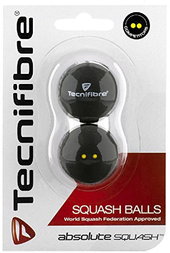 Tecnifibre Double Yellow Dot Squash Ball - 2 balls