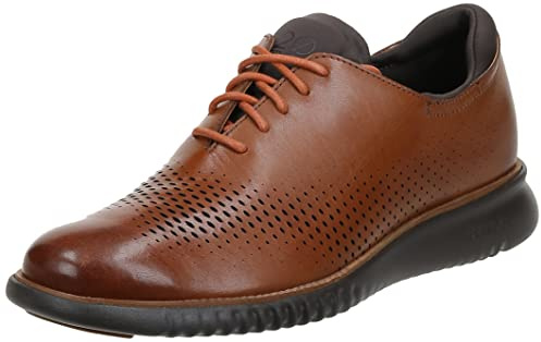 Cole Haan Men's 2.Zerogrand Laser Wingtip Oxford, British Tan/Java, 13 UK