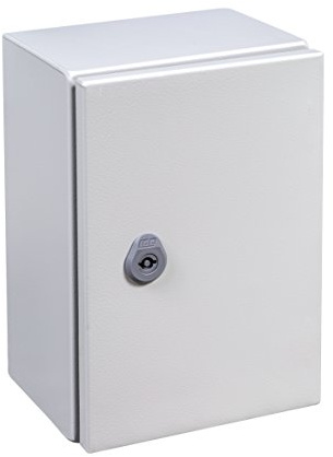 IDE GN403020 Armoires portes opaques avec plaque Gris 400 mm x 300 mm x 200 mm