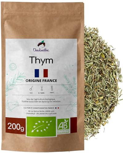 Chabiothé - Thym BIO 200g - Origine FRANCE - infusion ou épice