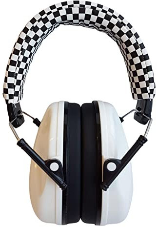 Viwanda Schumann Kapselgehörschutz Weiß - Gehörschutz mit verstellbarem Bügel | Stilllernen | Pomodoro Methode | Konzentriertes Lernen | Back to School | Kindergehörschutz Schallschutz (Weiß)