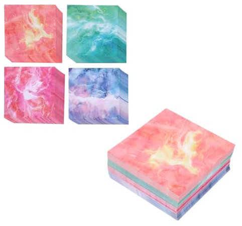 100 Blatt Doppelseitiges Origami Papier Aquarell 15 x 15 cm Quadrate 12 leuchtenden Farben Weihnachtsorigami Papier Für Bastelunterricht In Schule Dekoration, Wünsche