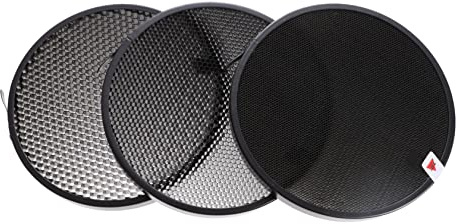 Uonlytech 1 Ensemble De Réflecteurs en Nid d'abeille Véritable Grille De Remplacement en Nid d'abeille Grille en Nid d'abeille À 30 Degrés Lumière Flash Grille en Nid d'abeille Réflecteur