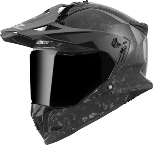 Bogotto FG-601 Forged Carbon Casque d’Enduro, Noir, L
