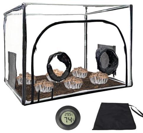 Boîte à air pour la culture de champignons, kit de tente de culture de champignons, sacs de culture de champignons, station de propagation de plantes, culture de champignons, tente pliable, culture