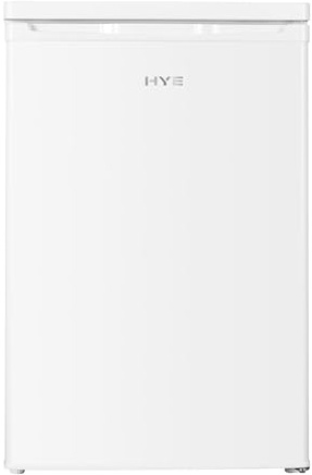 HYE Under Counter Freezer - 91L Freezer, 85CM Height, 55CM Width, Quiet 40 dB Operation, Freestanding Design, White, Ideal For Smaller Homes & Apartments - RF01UCFR91W01
