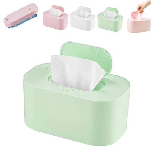 Portable Baby Wet Wipe Warmer - Adjustable Heat Large Capacity Heated Wipes Dispenser (c)