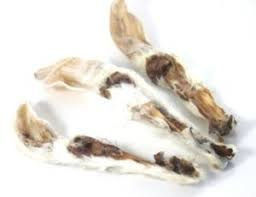 Kaninchenohren Hasenohren mit Fell von Warnick´s Tierfutterservice (1KG)