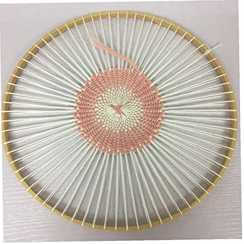 Métier À Tisser Ronde Jouet, Tissage À La Main en Bois Machines-Outils Métier À Tisser À Tricoter, pour Tentures Murales Ornements Tapisserie Coaster Tissage