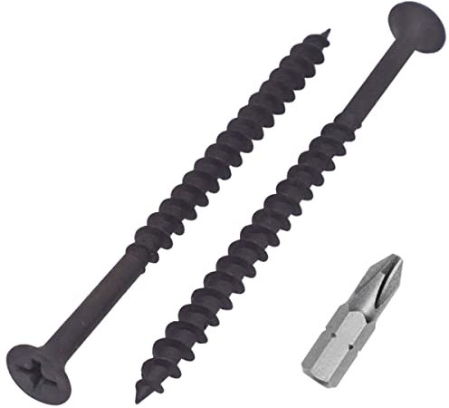 SKIR'CO Lot de 30 vis avec finition phosphatée noire 4,2 x 70 mm pour cloison sèche, vis à bois, tête cruciforme, vis pour plaque de plâtre