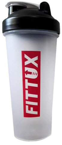 Fittux 600ml Protein Shaker Bottle – BPA-Free, Leakproof, Gym Use
