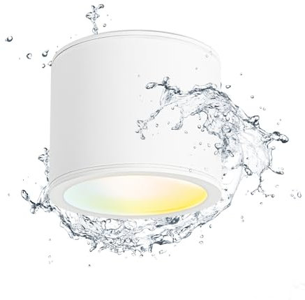 Gleonlux Faretto da Soffitto LED Bianco, Faretto LED Interno IP44, Faretti Soffitto Impermeabile, Lampada da Soffitto Moderna 230V 9W 3000K Caldo/ 4000K Neutro/ 6500K Freddo, Alluminio con GX53