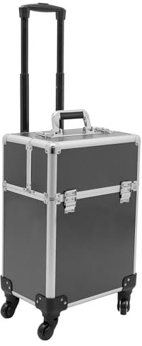 Kosmetikkoffer Trolley, Rollbarer Schminkkoffer Groß Make-up Koffer mit Rollen, Kosmetikkoffer Damen für Friseure, Nageltechniker, Kosmetikerinnen