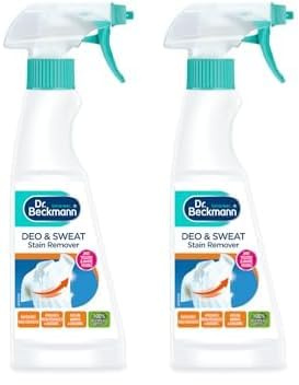 Dr. Beckmann Deo & Sweat Stain Remover | Combats antisperspirant, yellow and white marks.| 250 ml (Pack of 2)