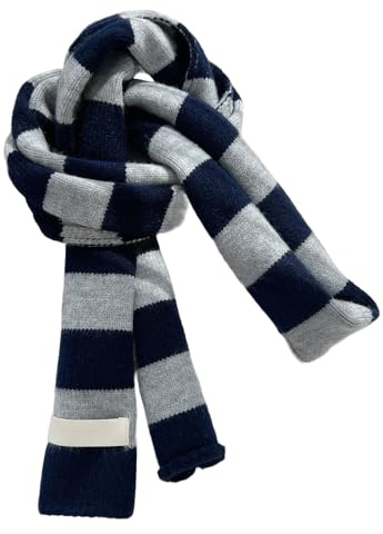Kashmirscarf， Ullhalsduk for kvinnor flerfärgad 190x10cm(Navy Blue)