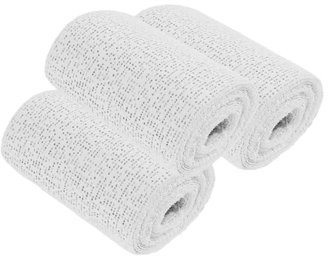 Alipis Fast Drying Plaster Gauze Roll with Gloves Handmade Art Plaster Cloth for DIY Sculpture Belly Casting Kit Cosplay Masks Mountain Models Craft Bandage Wraps