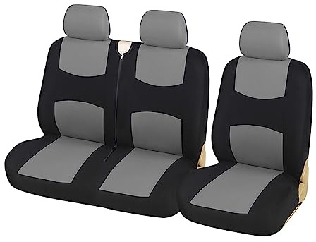 Bilsätesöverdrag För Nissan För Primastar 1+2 Extra Kraftiga Sätesöverdrag Universella Bilsätesöverdrag För Lastbil/skåpbil sätesskydd(Grey)