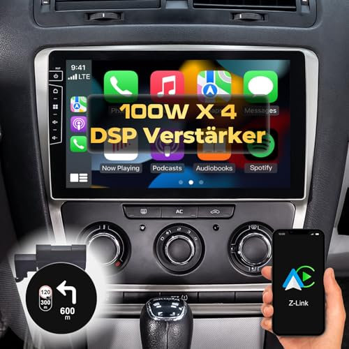 DYNAVIN Android Autoradio Navi für Skoda Octavia II 2004-2013, 10,1 Zoll OEM Radio mit Wireless Carplay und Android Auto | Head-up Display | Inkl. DAB+: D9-DF63 Premium Flex