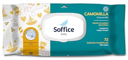 Salviette Umidificate per Neonati: Baby Wipes 72 pz Pop-Up alla Camomilla (864 Salviette) - Accessori e Prodotti per l'Igiene del Neonato | Ideali per Asilo e Cambio Pannolino - 12 x 72 salviette