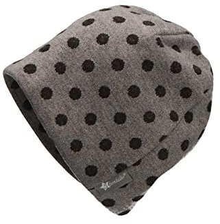 Sterntaler Baby Mädchen Slouch-Beanie Punkte Mütze - Kinderbeanie Gefüttert Mit Baumwollfleece - Rauchgrau, 53