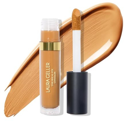 LAURA GELLER NEW YORK The Ideal Fix Concealer – Golden Medium – Aufbaubarer Flüssigkeits-Concealer – deckt dunkle Ringe und Hautunreinheiten unter den Augen ab – langlebig