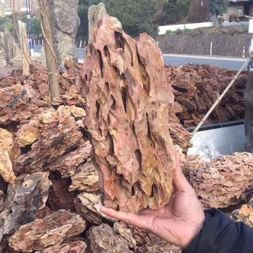 CU AQUATICS Dragon Stone Mountain Rocks Aquarium Decor Natural Stones Live Fish Tank Aquascaping Terrariums Vivariums Decorative Ornamental Rock Landscaping Stone