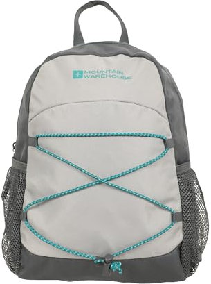 Mountain Warehouse Walklet 6-l-Rucksack - Freizeit-Tagesrucksäcke mit reflektierenden Details, Rucksack mit Flaschentaschen, Tasche mit Bungee-Schnüren, Schultergurte Kohle Einheitsgröße