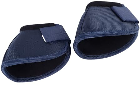 Paraglomi per Cavalli, Parastinchi per Zoccoli con Design Anti-rotazione 2 Pezzi Parazoccoli per Cavalli in Tessuto Oxford Paraglomi per Cavalli Facili da Indossare (blu navy)