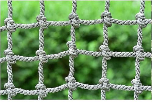 KjoiDWz Playground Rope Net Climbing Net For Kids Climbing Cargo Net Rope Ladder Outdoor Polyamide Safety Net Sturdy And Durable Net Yard Frame Climbing Net, Treehouse Rope Ladder(4*4m(12.12*12.12ft))