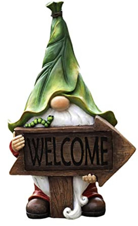 MAGICLULU 1Stk Gartenbeleuchtung Solarlaternen für den Außenbereich Dekorationen Solarwand gartenskulptur gartenlampe solar solarleuchten für außen Zwerg Ornament Solarlichtverzierung Harz