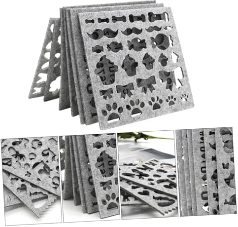 jojofuny 7piezas Molde De Fieltro De Lana Para Aguja De Pinchar De Plantillas Para Manualidades Apliques y Moldes Para Forma Al Bordado Fieltro Diy