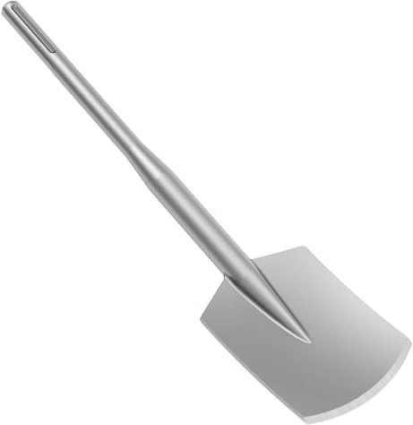 SDS Max - Cincel para palas (450 x 110 mm, SDS Max, para martillo perforador, broca para azulejos, adhesivo para azulejos, hormigón, piedra natural, mampostería)