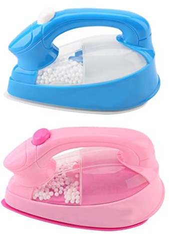 RIZGHWOY Mini Electric Iron Toy, Kids Home Appliances, Pink for Children Development, Plastic Material, Suitable for Parent Child Interaction