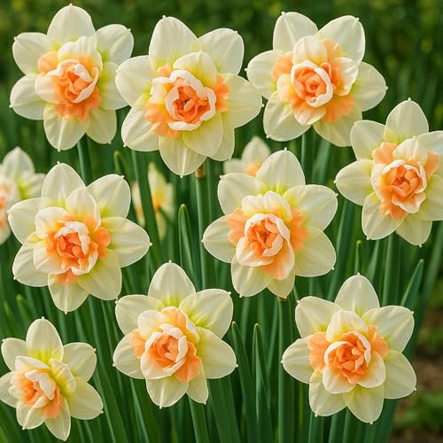 Bubble Gum Double Daffodil Bulbs for Planting - Colorful Daffodil Blooms (5 Bulbs)