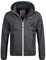 Höhenhorn 6D4 Rigi Herren Regen Jacke Weißer Zipper Schwarz Gr S