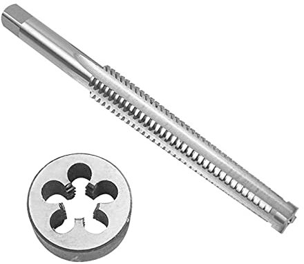 LUOSFUH Trapezgewinde-Gewindebohrer und Schneideisen Set Tr 20x2 - Tr 24x5 Gewindewerkzeug metrisch 30 Grad Rechts Gewindebohrer (TR20x4)