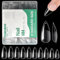 504 Stück Künstliche Nagel Tips, Soft Gel Almond Nageltips Fake Full Cover Nails Tips für Gelnägel Pre-buff Kunstnägel Fingernägel Set mit Kleber für Nagelstudios und DIY-Nagelkunst, 10 Größen