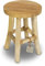 mgc24 Teakholz-Pflanzenhocker - Stabiler 4-Bein Blumenständer aus Massivholz, handgefertigt aus Echtholz, vielseitig & pflegeleicht, vormontiert - Perfekt für Wohnzimmer, Garten, Deko - 22cm x 17cm