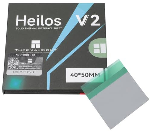 Thermalright - Thermal Interface Sheet V2 (40x50mm) Thermal Pad with Phase Change Material | Durable, Non-Conductive for CPU, GPU & Electronics Cooling