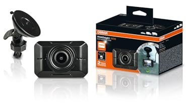 OSRAM ROADsight 1500 Dash Camera, 1080p HD, 2 tums skärm, 110° vidvinkel, G-sensor, 30fps, micro SD-kortplats