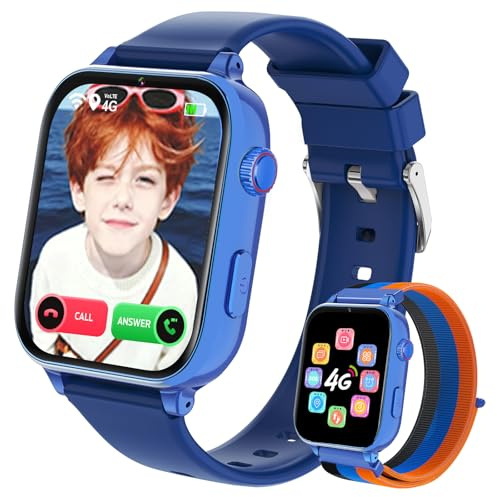 PTHTECHUS Reloj Inteligente Niño, Smartwatch Niños con GPS y Llamadas 4G