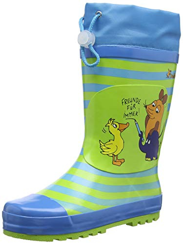 Playshoes Stivali di Gomma Unisex - Bambini e ragazzi, Multicolore (Amici Die Maus), 24/25 EU