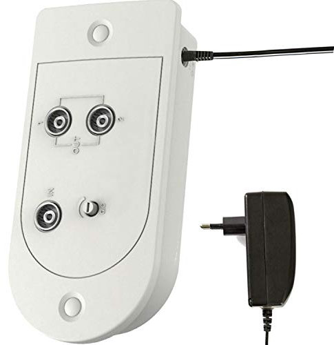 TronicXL Zweigeräteverstärker Kabelfernseh Verstärker 25dB Splitter Weiche mit Verstärkung zb kompatibel mit Unitymedia Vodafone Kabel Deutschland Kabel-BW PYUR TeleColumbus Kabelfernsehen 2-Fach