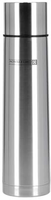 Royalford 750ML Stainless Steel Vacuum Water Bottle | Insulated Flask Bottle | Flask with Double Wall Design | Hot & Cool, Portable & Leak Proof | Perfect for Camping Hiking