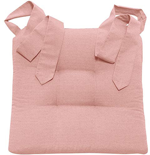 JEMIDI Stuhlkissen Sitzpolster 42x46x7cm - Indoor Outdoor Sitzkissen extra dick - Sitzauflage mit Schleifenband für Esszimmer Stuhl Gartenstuhl