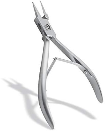 DZ Eckenzange Extrem Spitz-Podologie-Werkzeug für Arbeiten bis in den Nagelfalz-aus rostfreien Edelstahl (10cm)