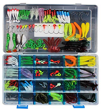 JasCherry Angelköder Kunstköder Fische Angeln Set Hecht Zander Forellen Köder Swimbait Wobbler Köder Langsam sinkender Köder Tauchköder Angelköder Kit für Hecht Seebarsch Forellen Barsch Makrele