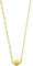 Sahallo Halskette Gold Damen für Layering Ketten Kugelkette Büroklammer Halskette Kugel Kettenanhänger Modeschmuck aus Edelstahl 18k vergoldet mit Schmuckkästchen als modisches stylisches Geschenk