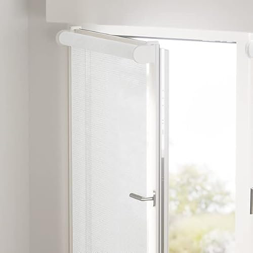 Estores enrollables Sin taladrar Clip to Fit Screen Corti Fiberglass | Color Blanco | 40 x 170 cm (Ancho x Alto) | Tamaño de la Tela 37 x 170 cm | Cortinadecor