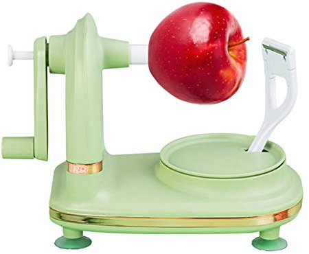 Apfelschäler | Manueller Apfelschälmaschine Mit Kurbel | Apfelentkerner Und Apfelschneider | Multifunktion Saugschneller Birnenschäler | Apfelausstecher Und Schäler | Kartoffel Und Gemüseschäle